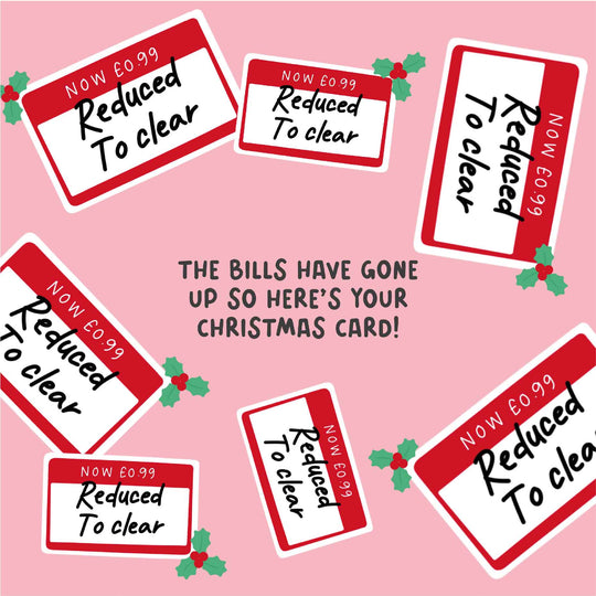 Reduced To Clear Christmas Card