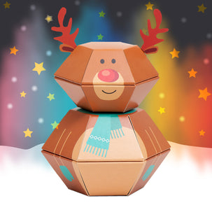 Reindeer Personalised 3D Pop-up Confetti Wild Card