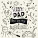 Dad You Are My Superhero Doodle Card