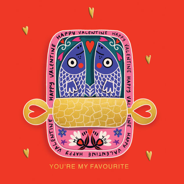 SARDINES VALENTINE CARD - 1