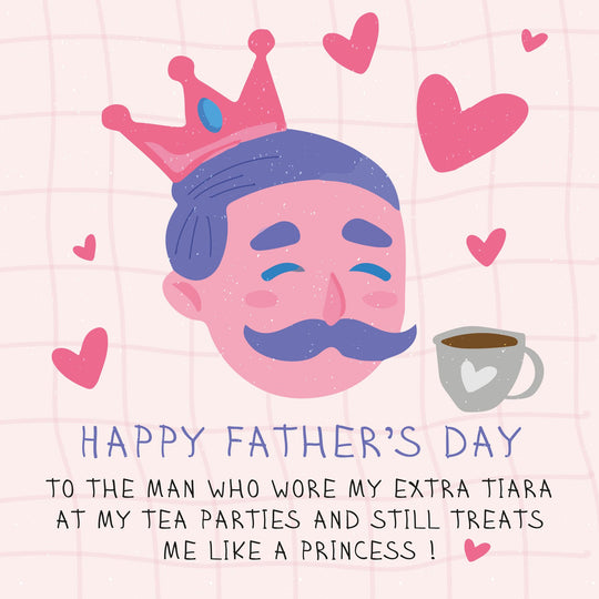 Tea Party Dad Card