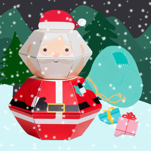 Santa Personalised 3D Pop-up Confetti Wild Card