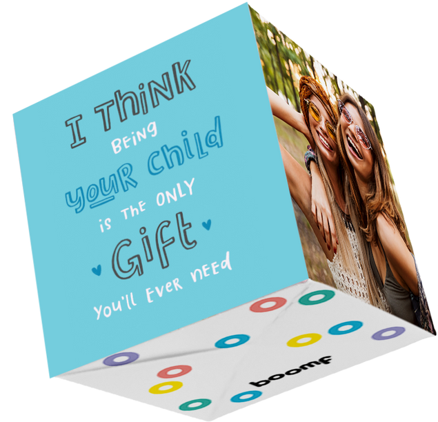 Gift Enough Bomb 3D Cube Card