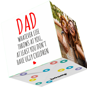 Whatever Life Throws At You Bomb 3D Cube Card