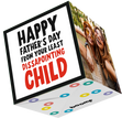 Dissapointing Child Bomb 3D Cube Card