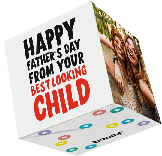 Best Looking Child Bomb 3D Cube Card