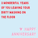 Three Years of Laundry Card