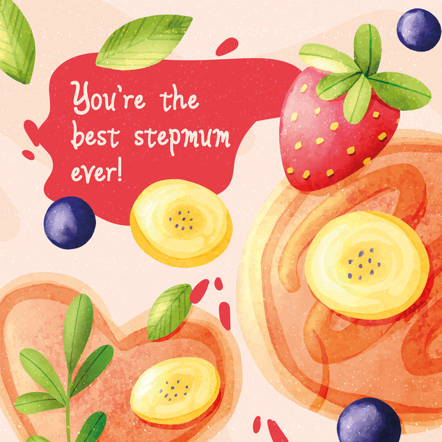 Happy Birthday Stepmum Pancakes With Berries