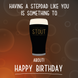 Stout About Stepdad Birthday Card
