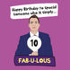 Have A Fabulous Birthday Card