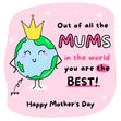You Are The Best! Mum Bomb 3D Cube Card