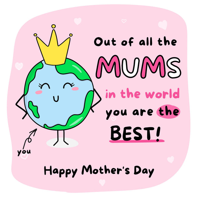 You Are The Best! Mum Bomb 3D Cube Card