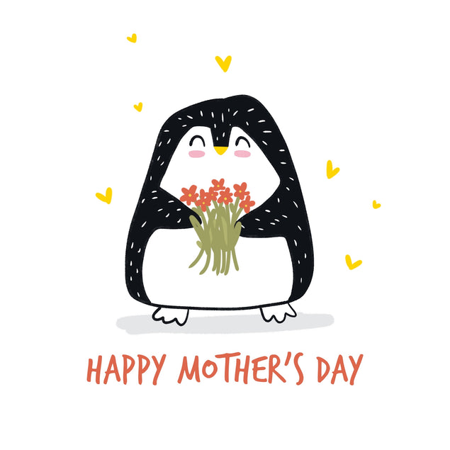 Cute Penguin Happy Mother's Day Daughter Card Season_Mother’s Day, Recipient_For Daughter