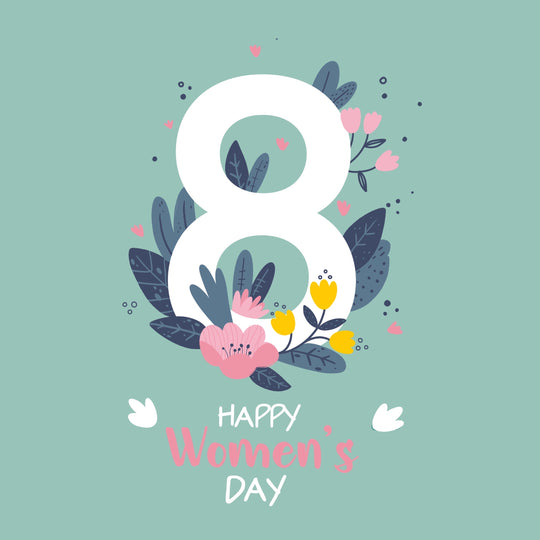 Delicate Flowers International Women's Day Card