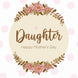 Floral Wreath Happy Mother's Day Daughter Card