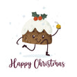 Happy Christmas Cute Pudding Card Season_Christmas Seo_Pudding