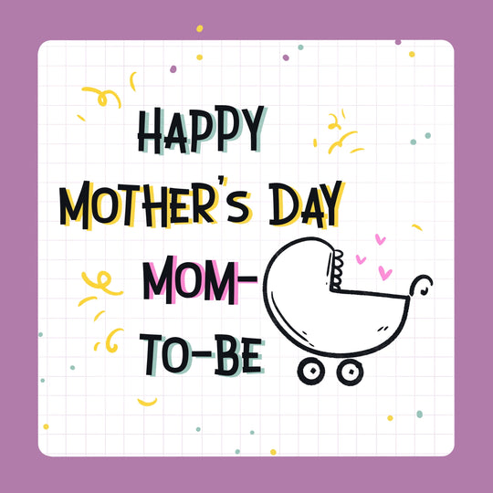 Happy Mother's Day Mom-to-Be Baby Carriage Card