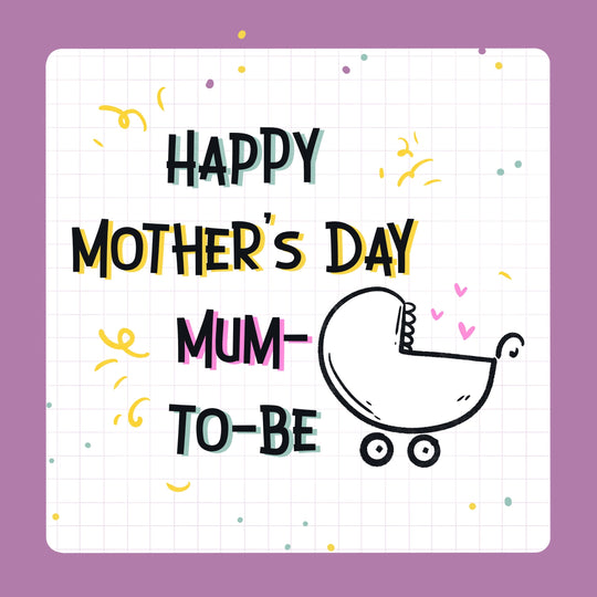 Happy Mother's Day Mum-to-Be Baby Carriage Card