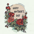 Happy Mother's Day Vintage Roses Card Season_Mother’s Day, Style_Vintage