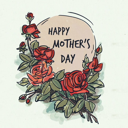Happy Mother's Day Vintage Roses Card