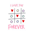 I Love You Forever Tic-Tac-Toe Valentine's Day Card Season_Valentine's Day