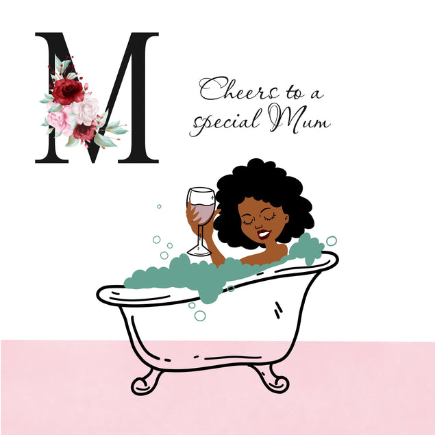 Cheers To A Special Mum Happy Mother's Day Card Season_Mother’s Day, Theme_Black