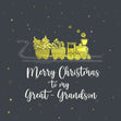Merry Christmas Great Grandson Card Season_Christmas