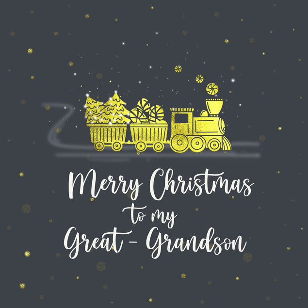 Merry Christmas Great Grandson Card Season_Christmas