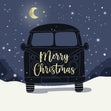 Merry Christmas Black Campervan Card Season_Christmas Seo_Campervan