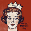 Vintage Queen Happy Mother's Day Mum Card Season_Mother’s Day, Style_Vintage
