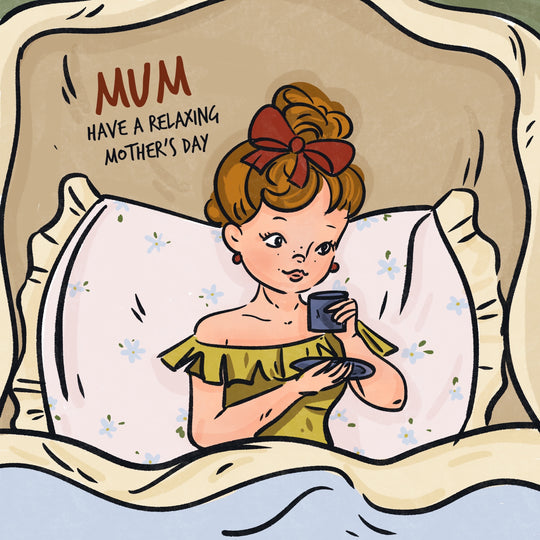 Have A Relaxing Mother's Day Mum Vintage Card
