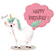 Farting Unicorn Happy Birthday