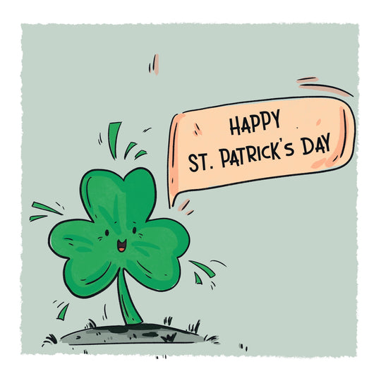 Cute Shamrock St. Patrick's Day Card