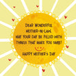Sun Happy Mother's Day Mother-in-law Card Season_Mother’s Day, Recipient_For Mother-in-law