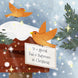 Merry Christmas Dad And Stepmum Orange Birds Card