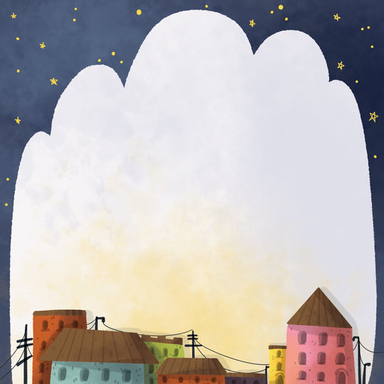 Blank Happy Birthday Town Card