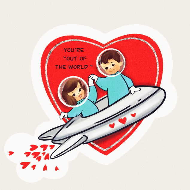 You're Out Of The World Valentine's Day Card Season_Valentine’s Day Style_Vintage