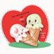 You Melt Me Ice Cream Valentine's Day Card