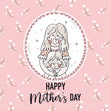 Happy Mother's Day Tight Hugs Card Season_Mother’s Day, Recipient_For Mum Mom, Recipient_For Daughter