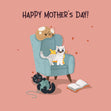 Three Cats Happy Mother's Day Card Season_Mother’s Day, Sender_From Cat, Seo_For Cat Mum