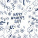 Hands And Flowers International Women's Day Card