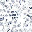 Hands And Flowers International Women's Day Card Season_International Women’s Day