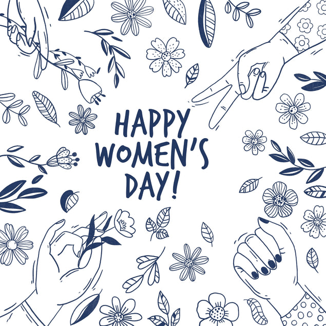 Hands And Flowers International Women's Day Card Season_International Women’s Day