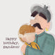 Hugging Family Happy Birthday Card