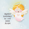 Happy Birthday Our Little Angel Card Theme_Angel