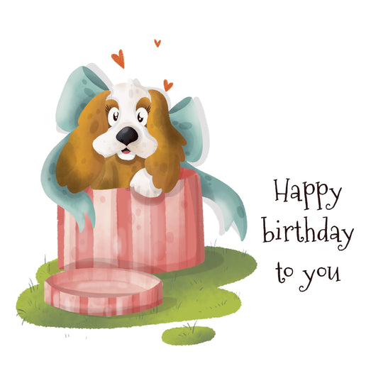 Springer Spaniel Happy Birthday Card