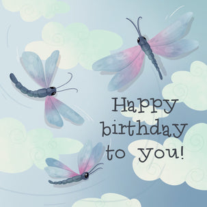 Dragonflies Happy Birthday To You Card Seo_Dragonfly