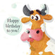 Ginger Cow Happy Birthday Card