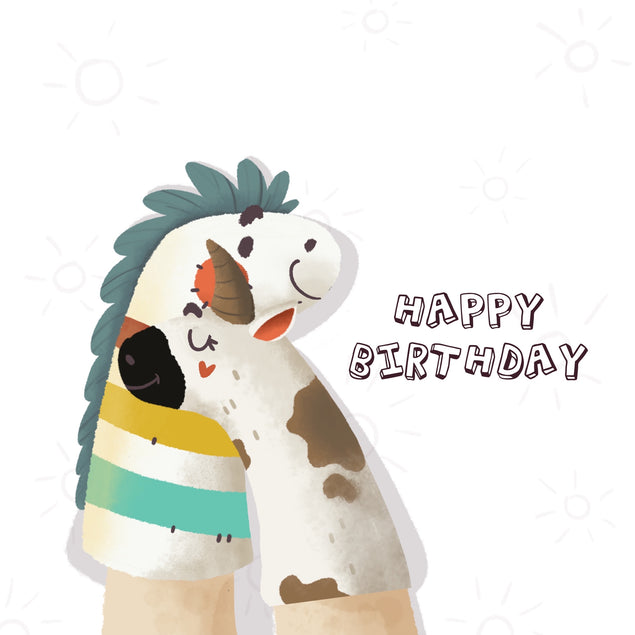 Hugging Unicorns Happy Birthday Card Theme_Unicorn Occasion_Birthday