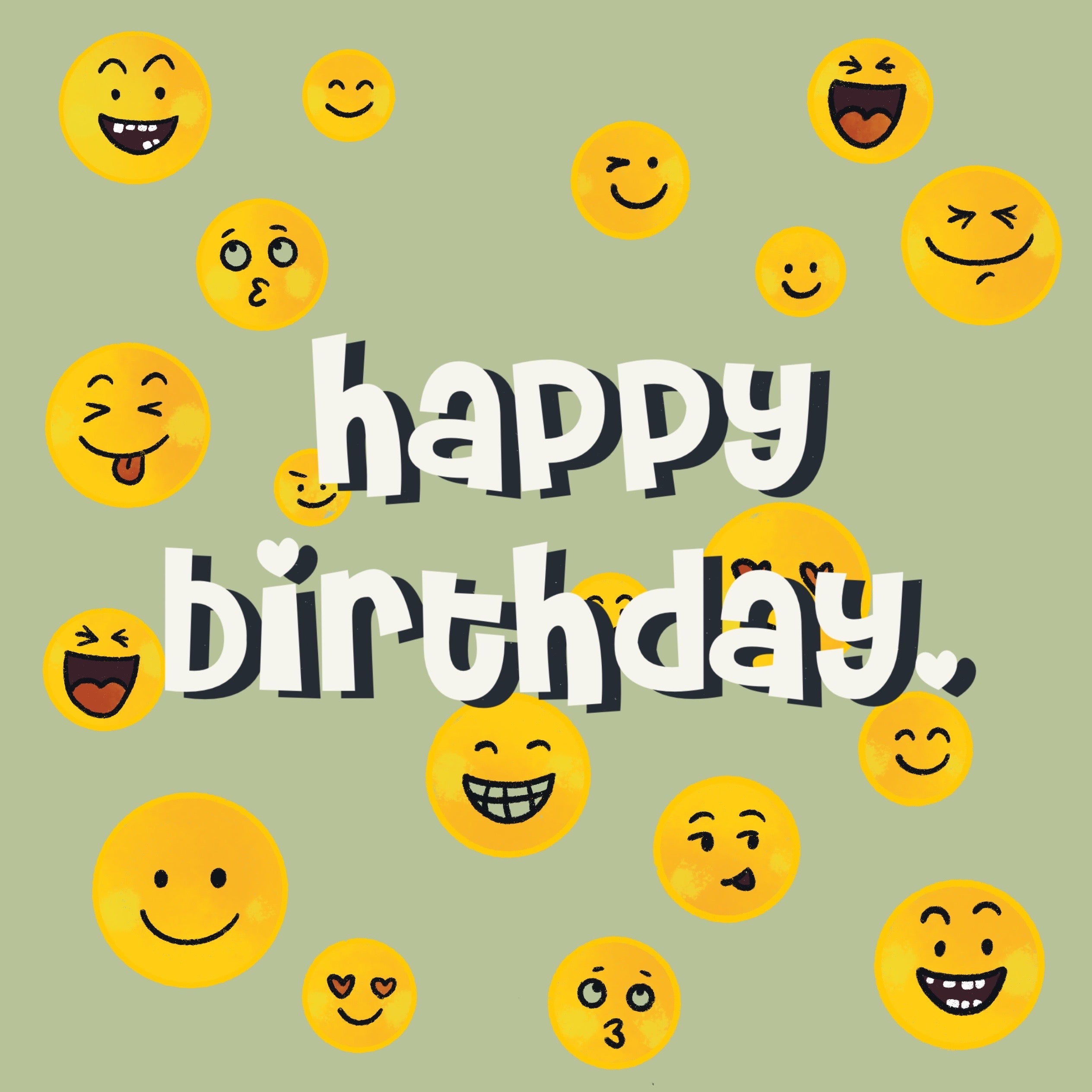 Happy Birthday Emoticon Text